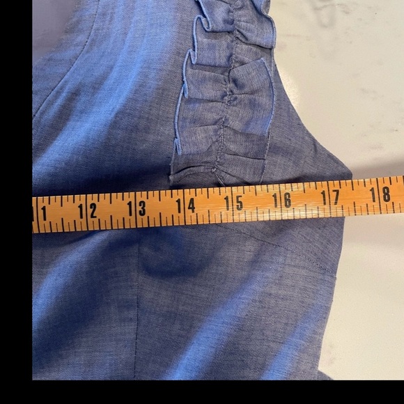 1901 Ruffle Trim Shirtdress Size 6 - Picture 8 of 9